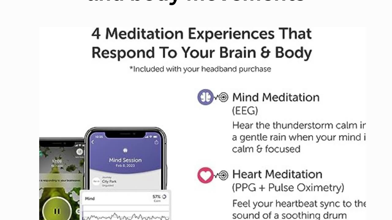 MUSE 2: The Brain Sensing Headband - Meditation Tracker