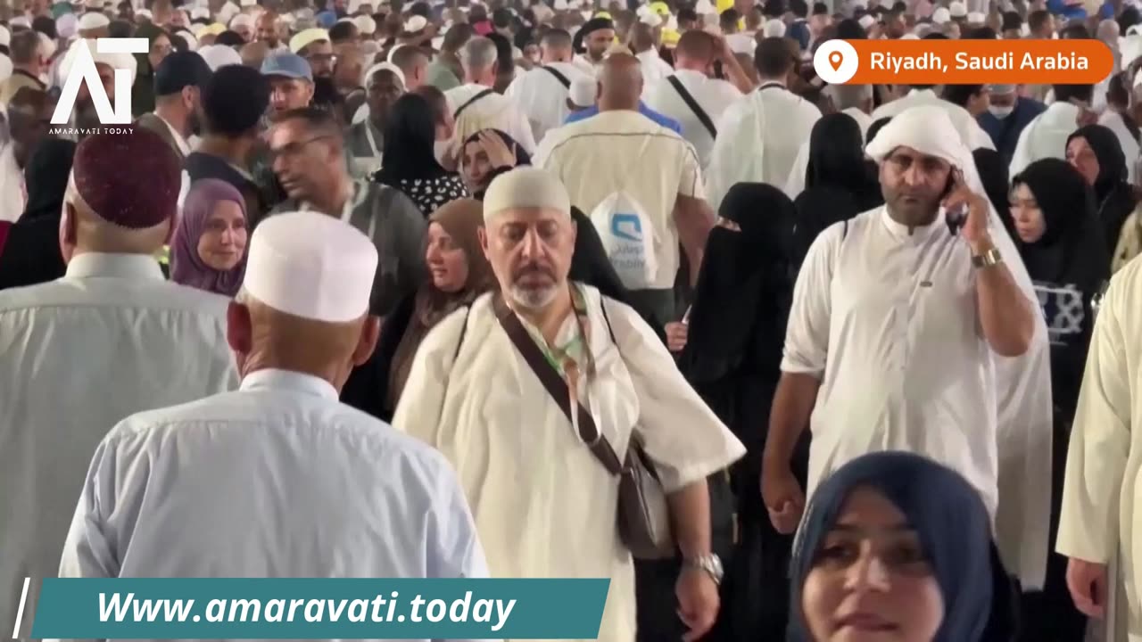 Inside Mecca Pilgrims Gather at the Kaaba for Hajj 2024 | Amaravati Today