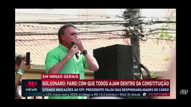 Bolsonaro garante que vencerá no primeiro turno