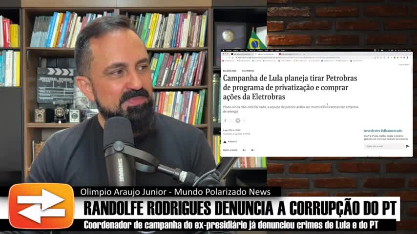 Randolfe Rodrigues DENUNCIA crimes de Lula e do PT - by Mundo Polarizado