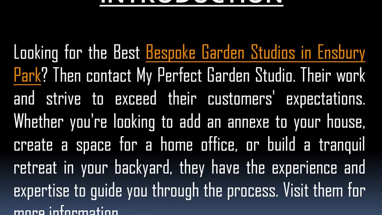 One of the Best Bespoke Garden Studios in Ensbury Park