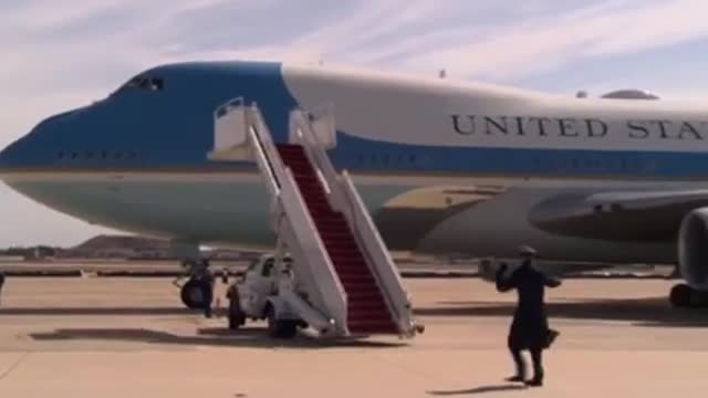 President Joe Biden fell up the stairs THREE times while boarding Air Force One