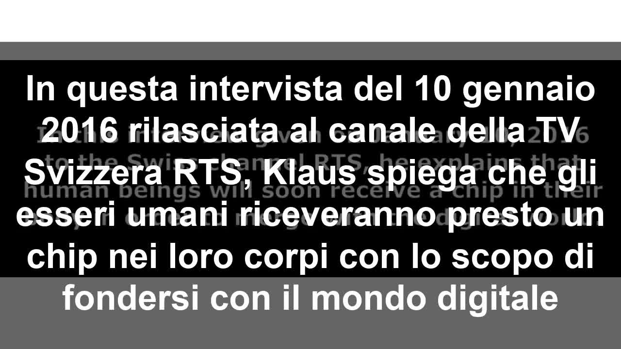 Microchip nel cervello - Klaus Schwab - WEF - Il Grande Reset