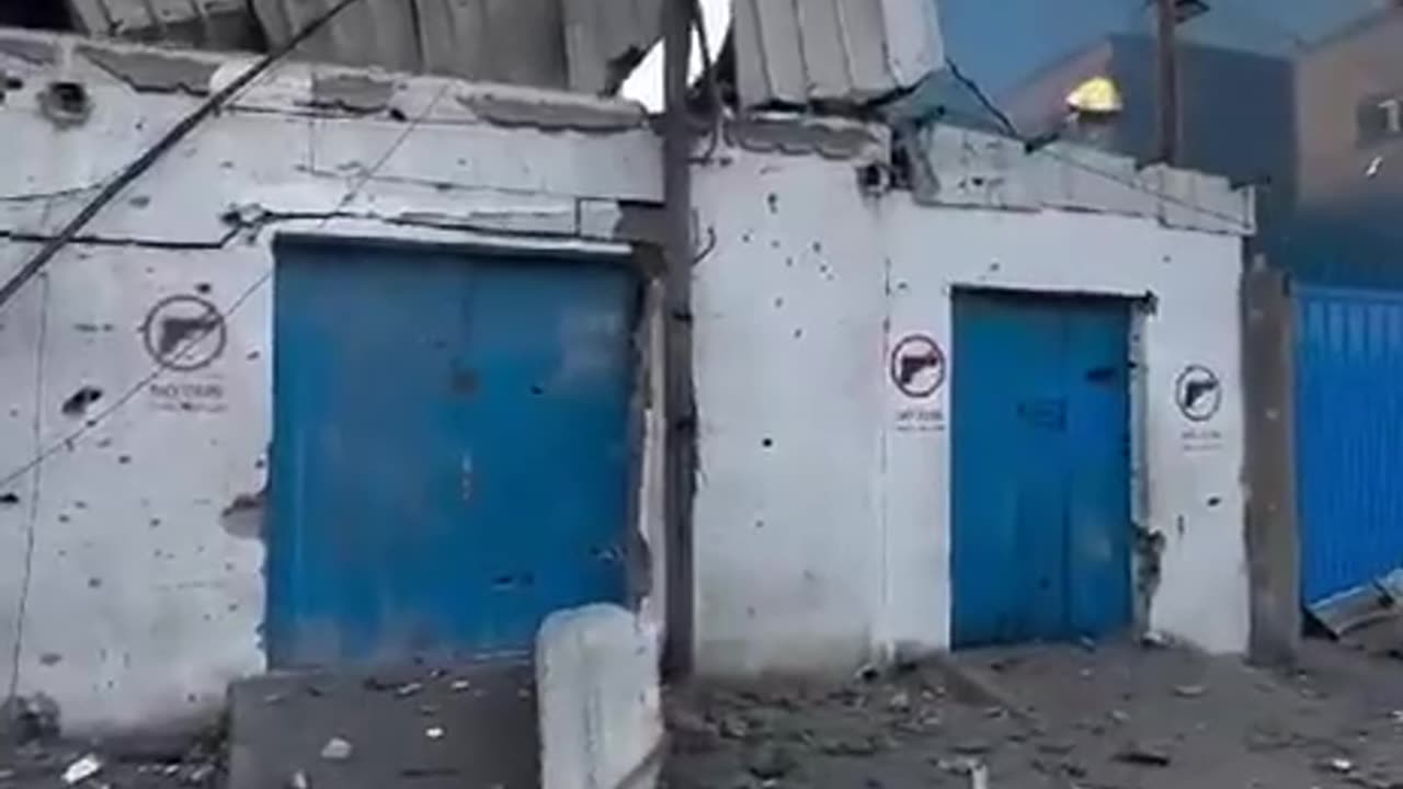 Destroyed UNRWA depot in central Gaza