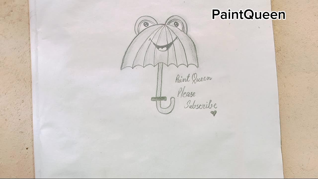 Cute umbrella easy drawing|| umbrella drawing step by step|| Beautiful umbrella drawing