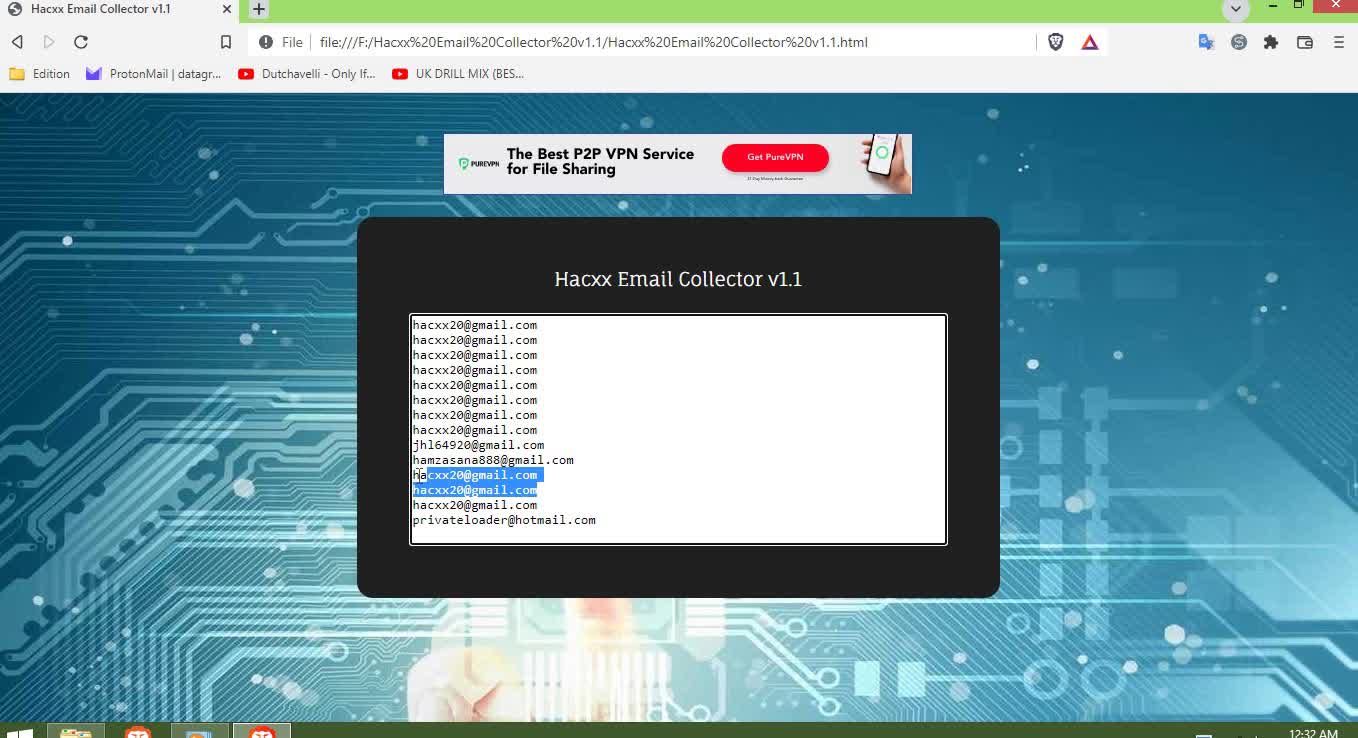 Hacxx Email Collector v1.1