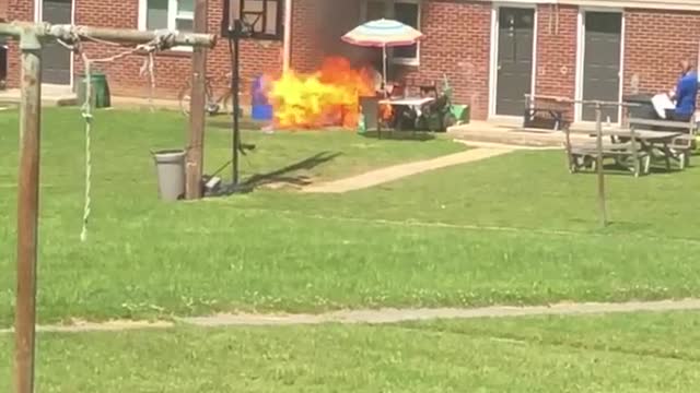 Barbecue Goes Boom