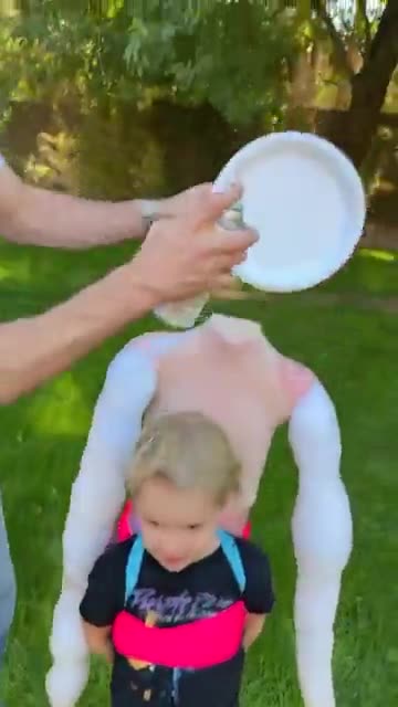 Making a Halloween costume with dad