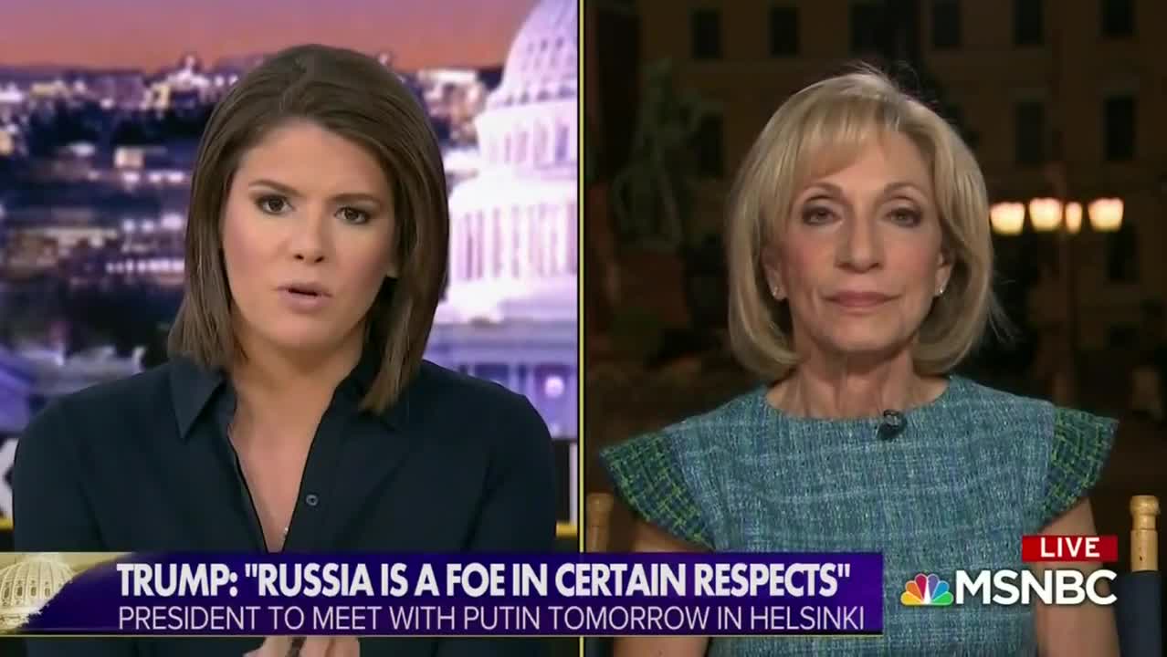 Andrea Mitchell has arrogant slam of Trump before his summit with Putin