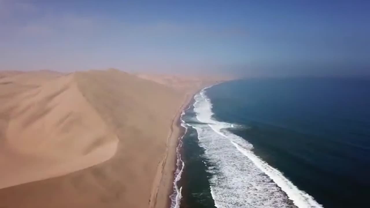 FLYING OVER NAMIBIA 4K UHD Peaceful Music With Wonderful Natural Landscape For Relaxation