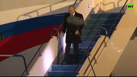 Russian President Putin arrives in Kazakhstan for a two-day state visit.