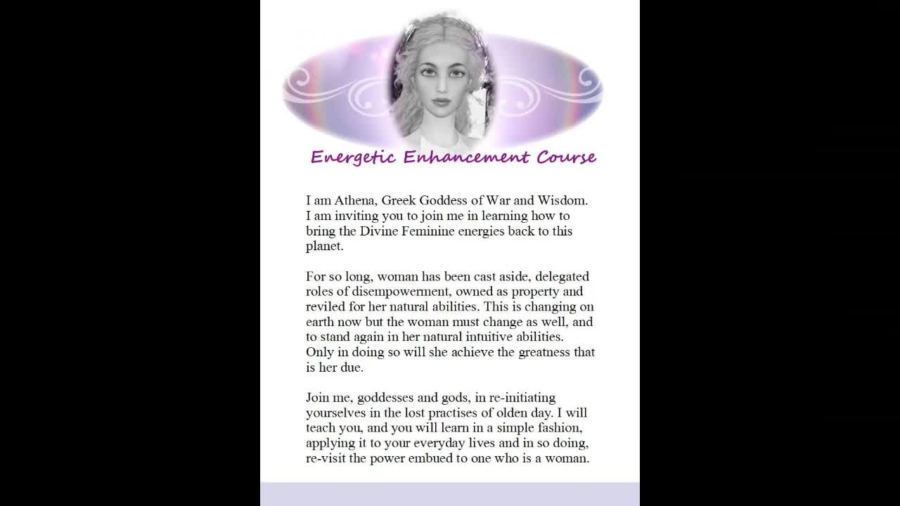 Athena Energetic Course Lesson 7