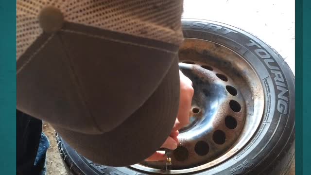 changing A tire at home