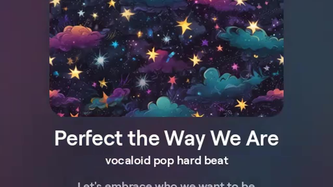 Perfect the way we are