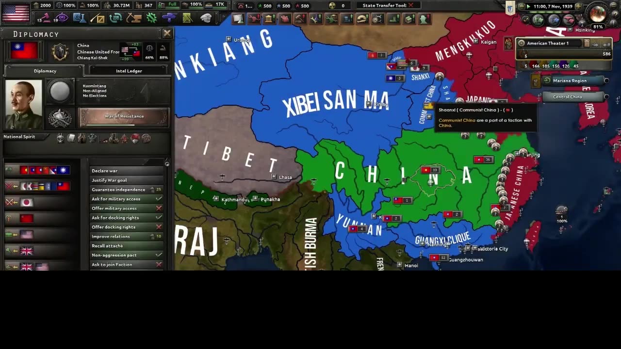 Communist States of America Timelapse(Part I:1936-1940)