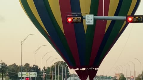Hot Air Balloon Stops Traffic With Unscheduled Landing