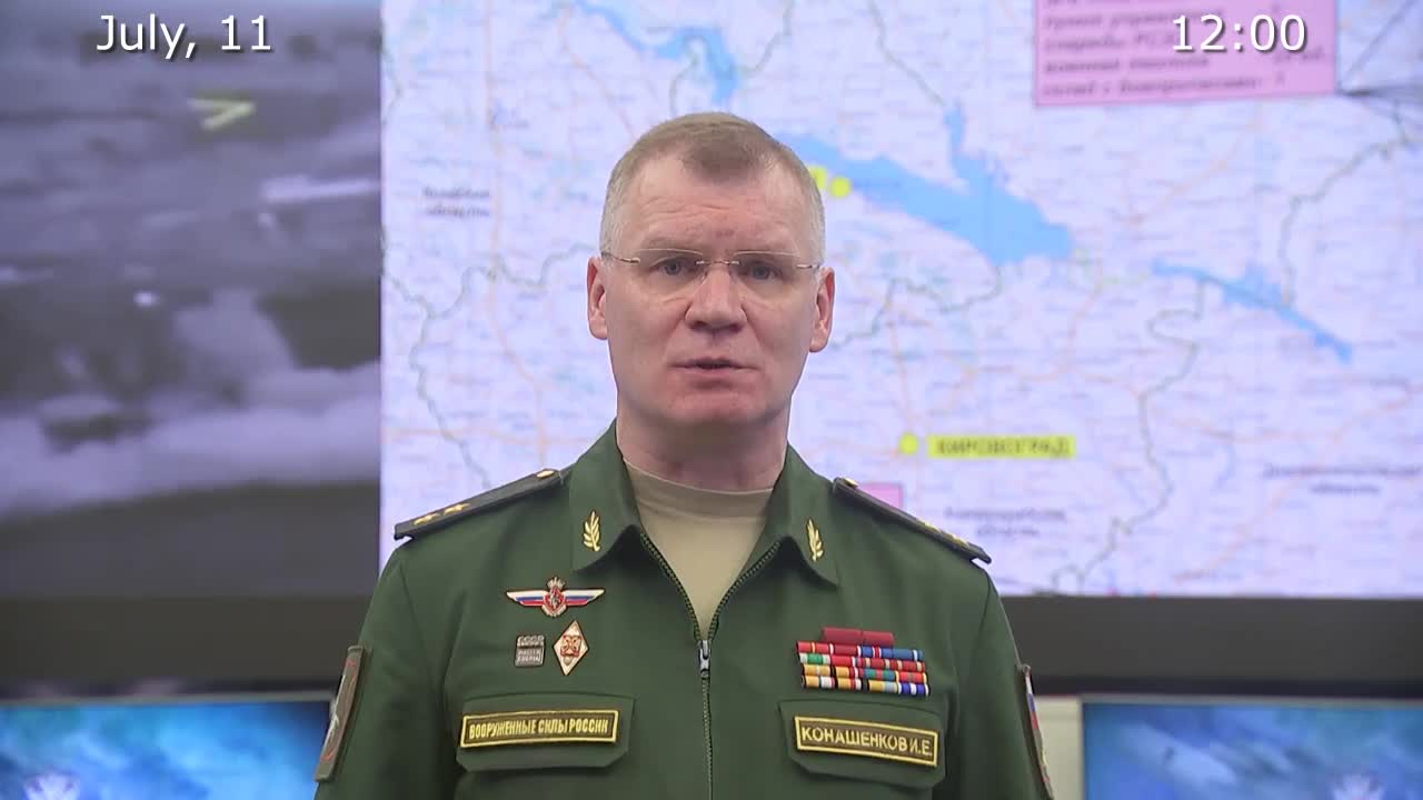 Russian Defence Ministry report on the progress of the special military operation in Ukraine