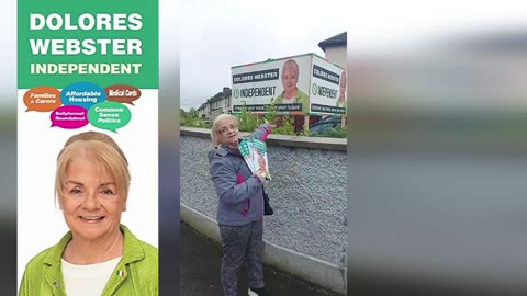 Dee. Canvassing on a Rainy Sunday Morning in Ballyfermot, Dublin.