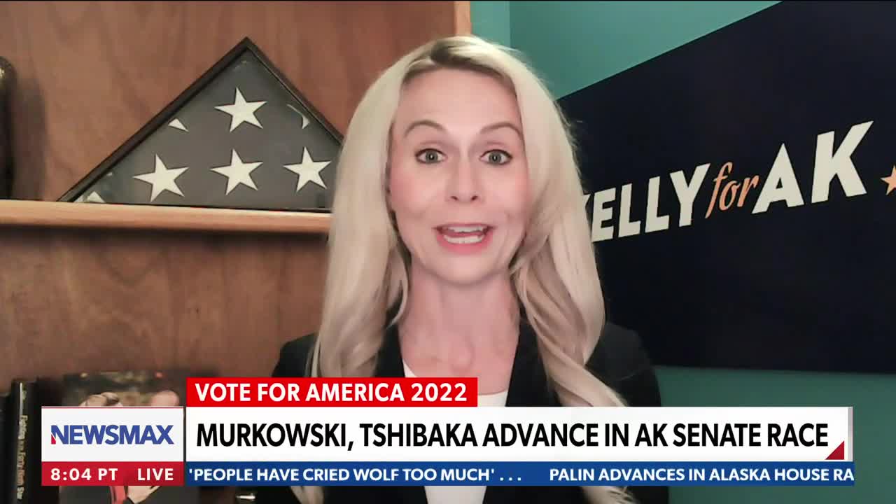 I think we're only going to have three more months of Lisa Murkowski in office: Kelly Tshibaka