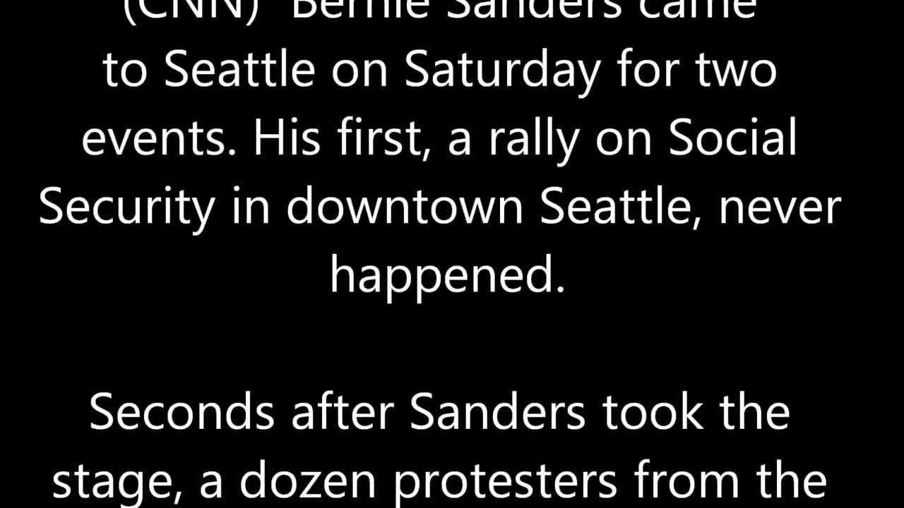 BLM Shuts Down Bernie Rally