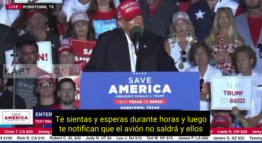 RALLY DE TRUMP EN TEXAS, NACIÓN EN DECLIVE. GRACIAS PRESIDENTE