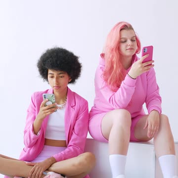 Women in Pink Clothes