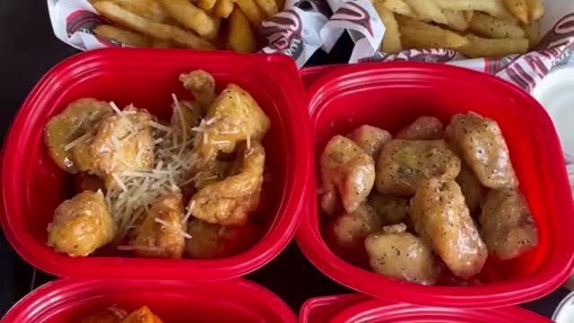 Fries and fried Chicken