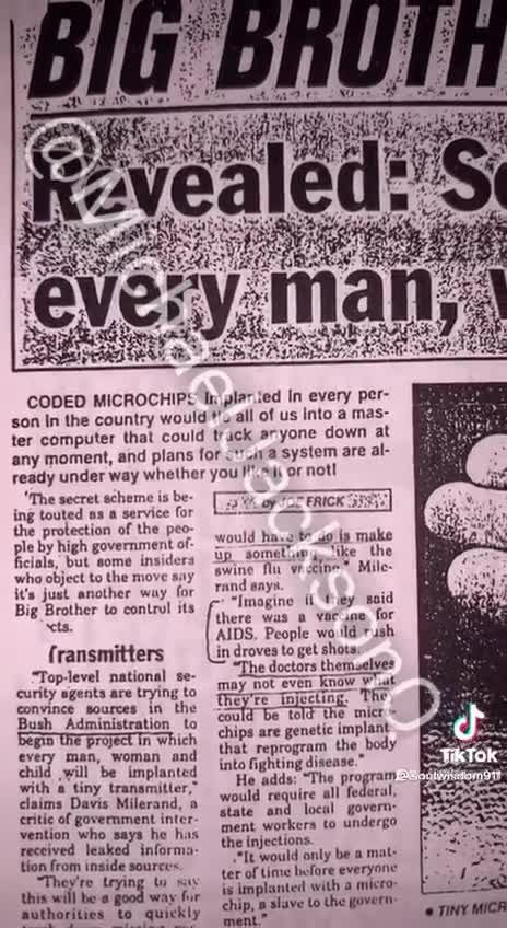 Secret plan revealed years ago