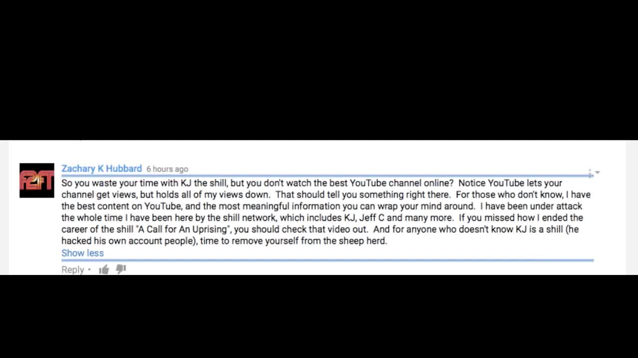 MUST WATCH & SHARE! ZACHARY HUBBARD THE BIGGEST SHILL TO EVER WALK THE EARTH