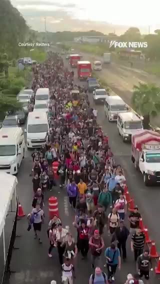 New migrant caravan headed for the US border before Trump becomes president.