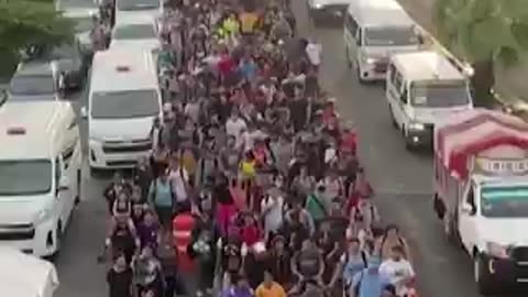 New migrant caravan headed for the US border before Trump becomes president.