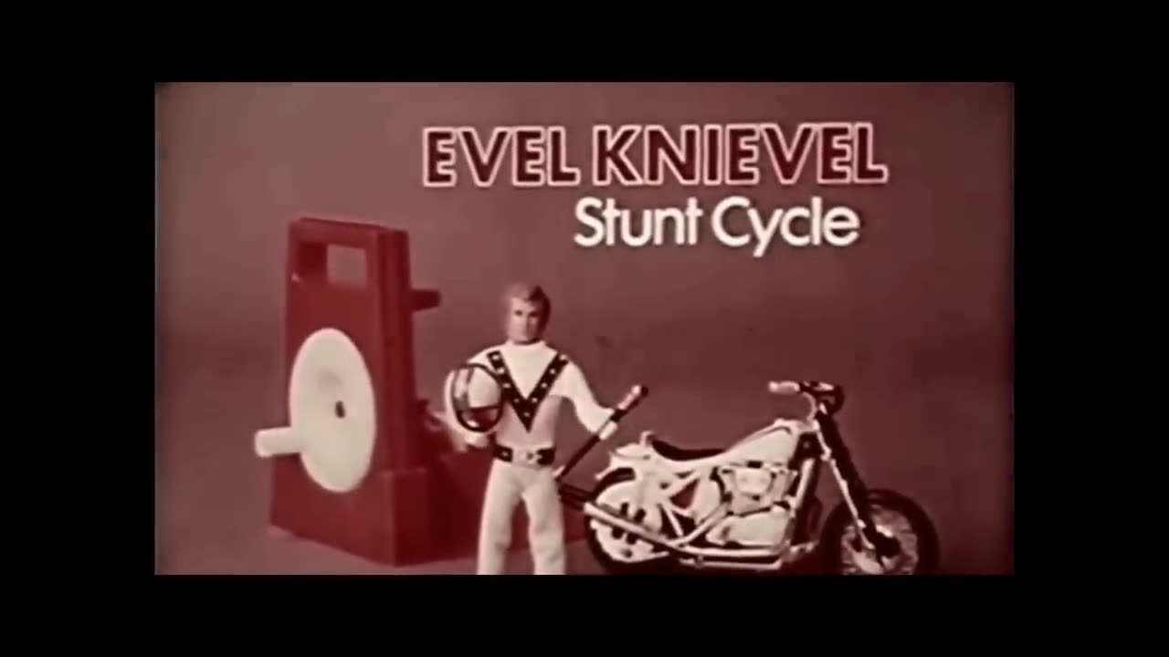 Evel Knievel Stunt Cycle TV Commercial from Ideal circa 1973