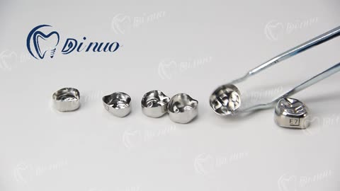 Dental Stainless Steel teeth Molar Crowns 48Pcs/Set for kids children