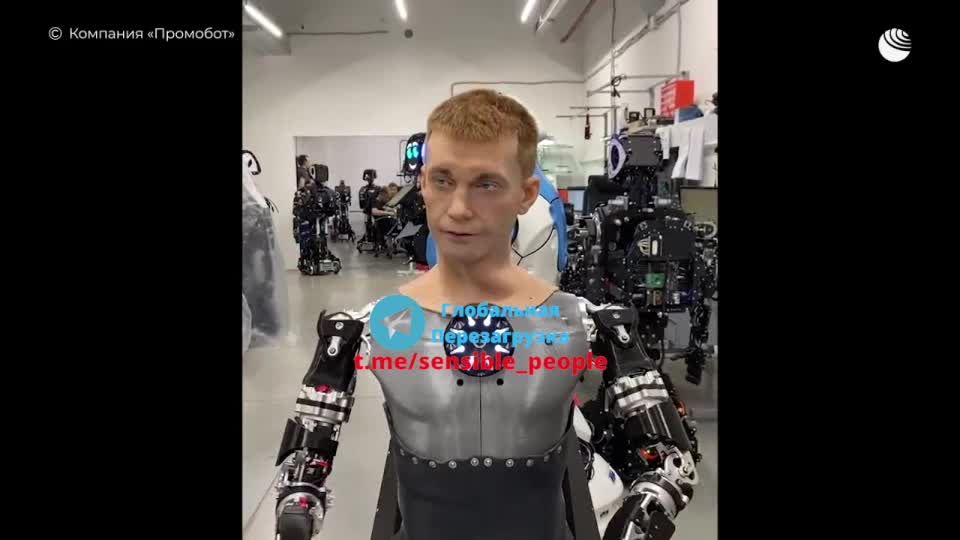 In Russia create robot looking like Human