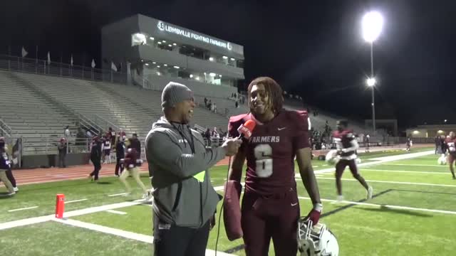 Kenny Matthews Interviews Lewisville Farmers About 27-17 Bi-District Round Win Against Boyd