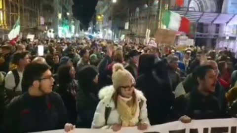 Chants of "people like us never give up