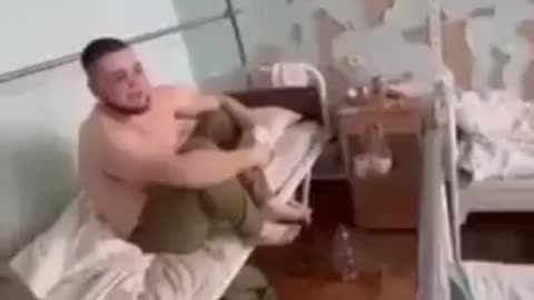 Dozens of injured military Soliders take shelter and heal in bed