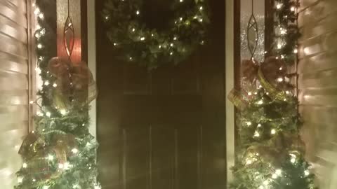 Front Door Christmas Welcome