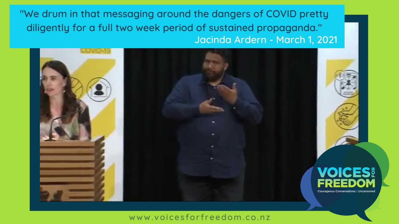 Jacinda Ardern - Admits To "Sustained Propaganda"