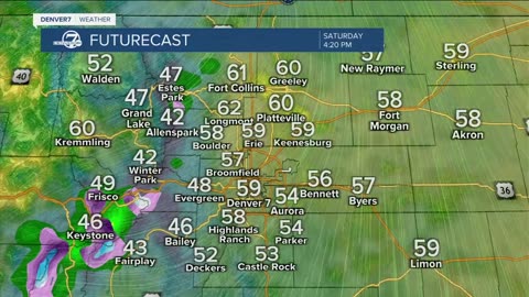 Cool and rainy for Mother's Day in Denver