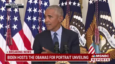 Barack Obama Thanks Biden For 'Faith In Our Democracy' At White House Portrait Unveiling