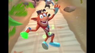 Nitro Sharkbite Battle Run Gameplay On Beach Jungle - Crash Bandicoot: On The Run! (Season 5 Boss)