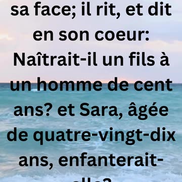 "Promesse Divine Révélée : Genèse 17:17"