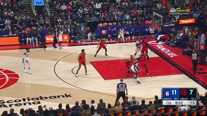 Tyrese Maxey WENT OFF in the First Half! 27 Points on 100% FG vs Raptors 🔥