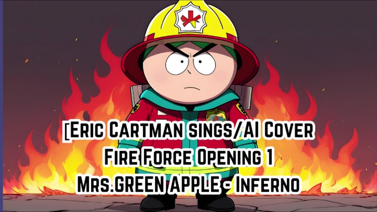 [Eric Cartman sings/AI Cover] Fire Force Season 1 Opening 1 Mrs.GREEN APPLE - Inferno (インフェルノ)