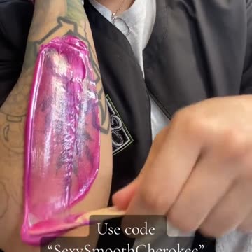 Hand Waxing Tutorial with Tickled Pink Premium Synthetic Hard Wax | @skin.boss_