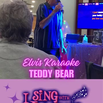 Elvis Karaoke | Teddy Bear Cover | I Sing With Jeannie Karaoke