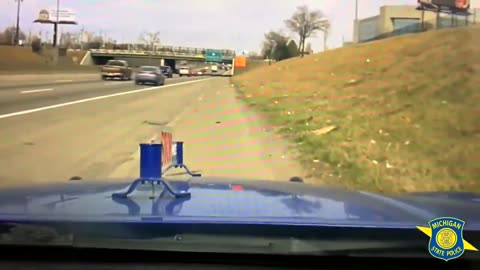 Dodge Charger flies by state trooper at 120 MPH and Ultimately Crashes