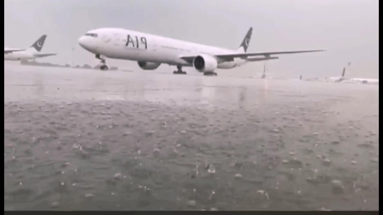 Islamabad International Airport terminal | Awesome Rainy Weather