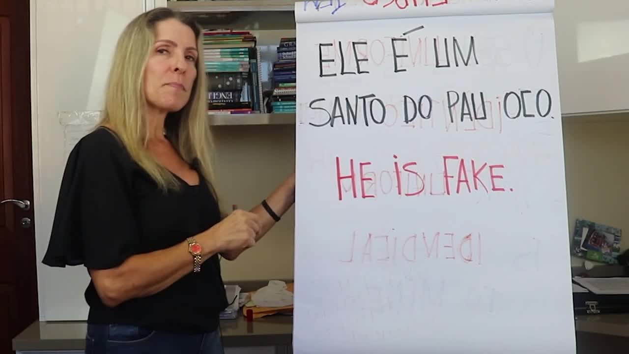 How to say He is fake in Brazilian Portuguese | Marcia Cypriano